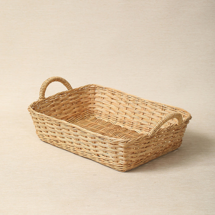 Two-handle rectangular basket