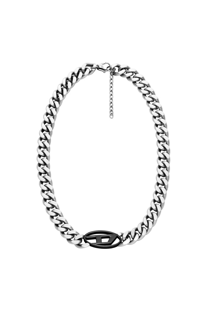 Two-tone stainless steel chain necklace