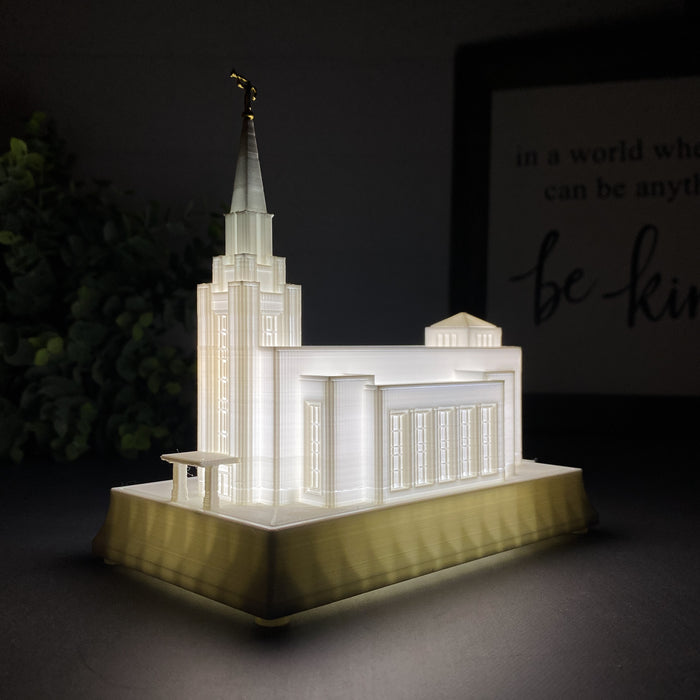 Vancouver British Columbia Temple Night Light
