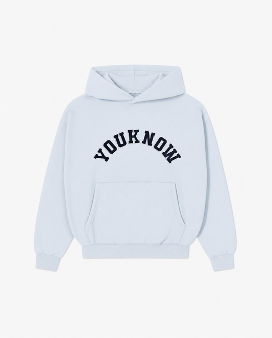 Varsity Hoodie 2.0 in Baby Blue