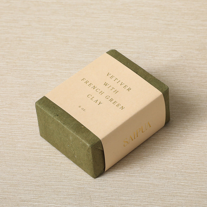 Vetiver with French green clay soap, 6oz