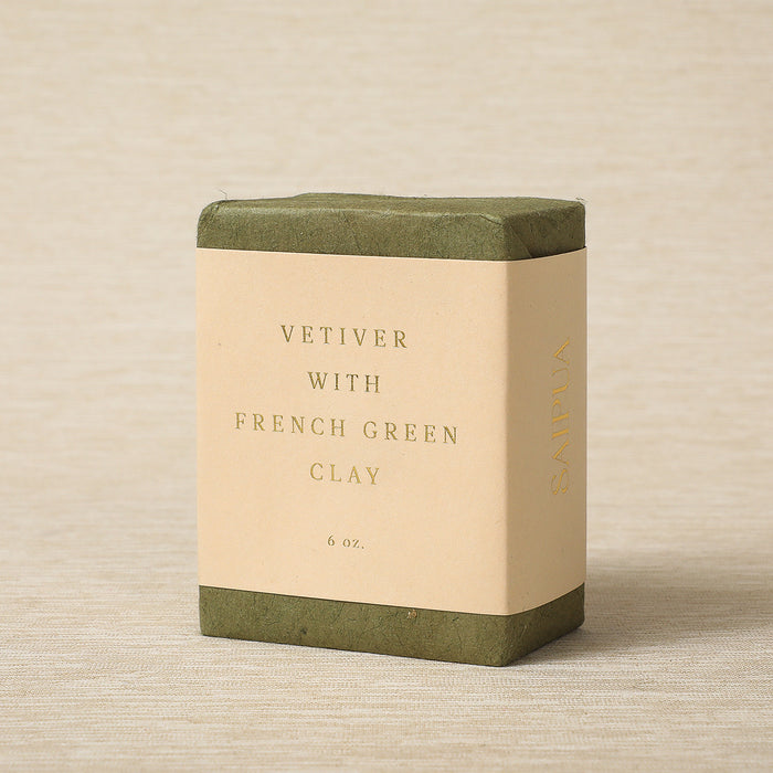 Vetiver with French green clay soap, 6oz
