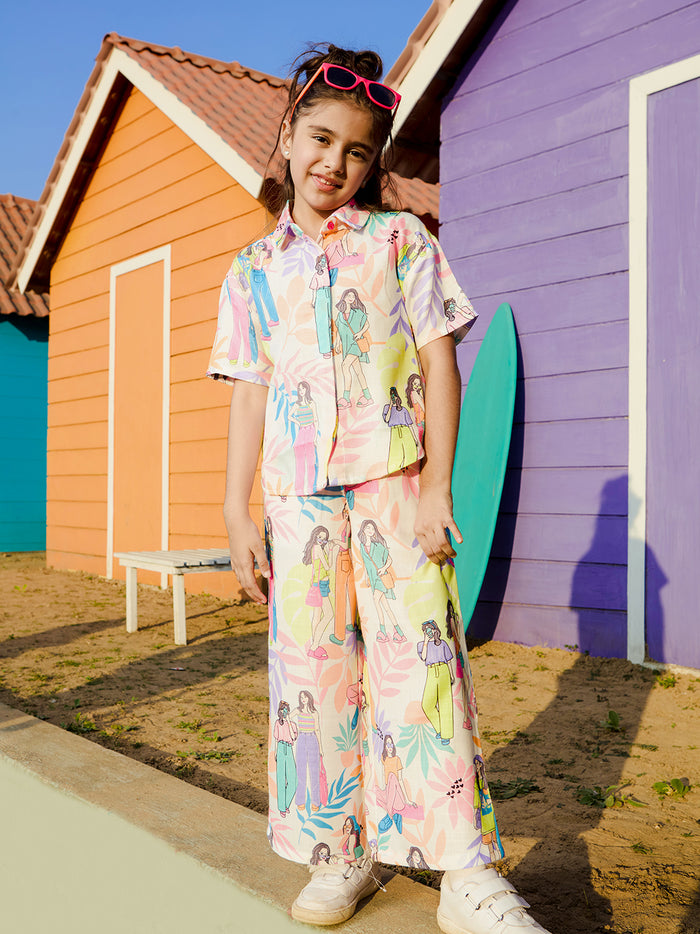 VITAMINS CHARACTER PRINTED MATCHING TOP