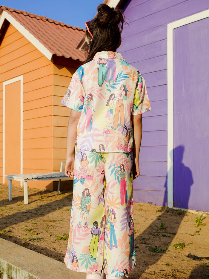 VITAMINS CHARACTER PRINTED MATCHING TOP