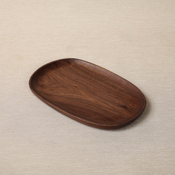 Walnut pebble tray