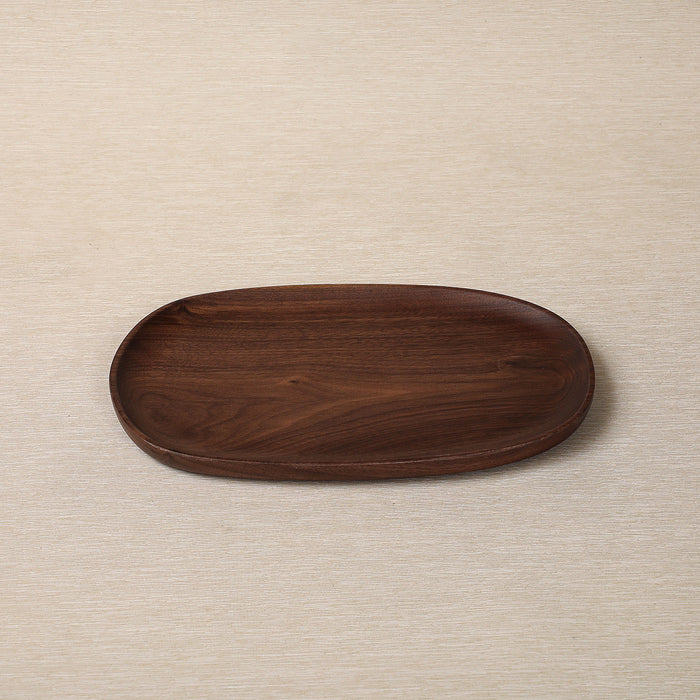 Walnut pebble tray
