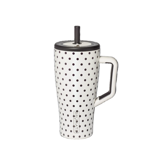 White Black Polka Dot Era 30oz