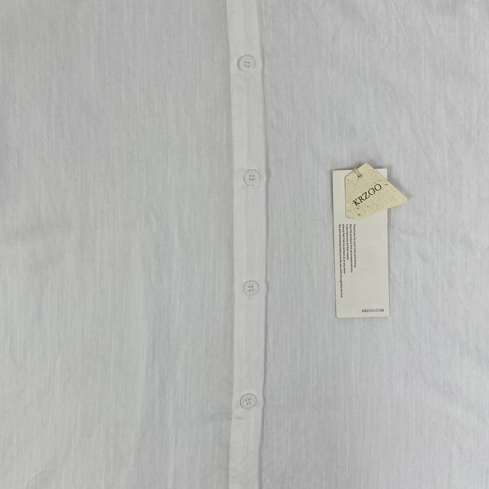 White linen shirt and silk linen shorts set