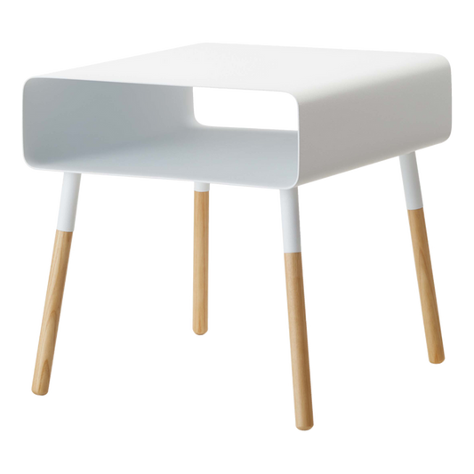 White Shelf Side Table