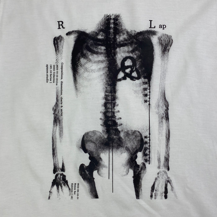 X-ray Bone Print Black and White T-Shirt