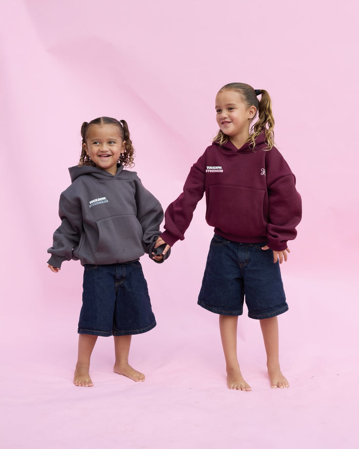 YK Kids x Steedmans Hoodie | Charcoal