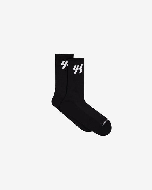 YK Move Champion Ribbed Sports Socks | Black