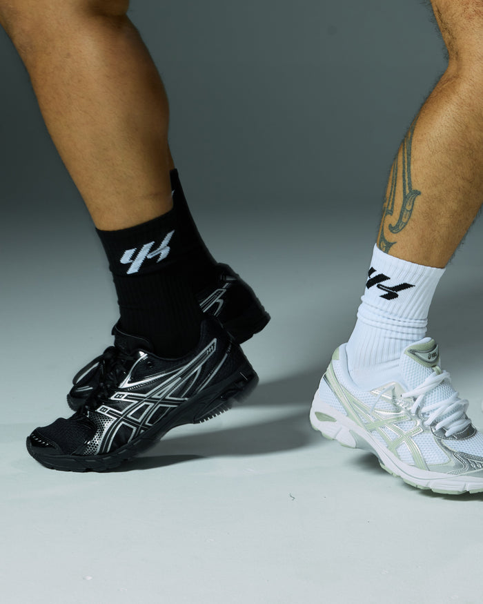 YK Move Champion Ribbed Sports Socks | Black