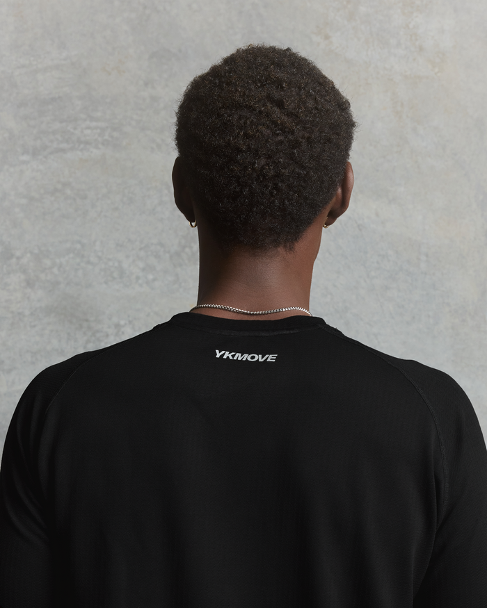 YK Move Fitted LS Tee | Black