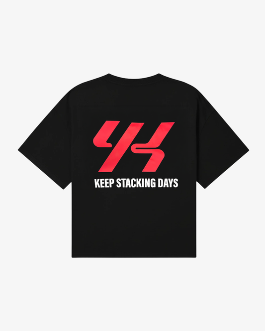 YK Move Keep Stacking Days Evolve Tee | Black