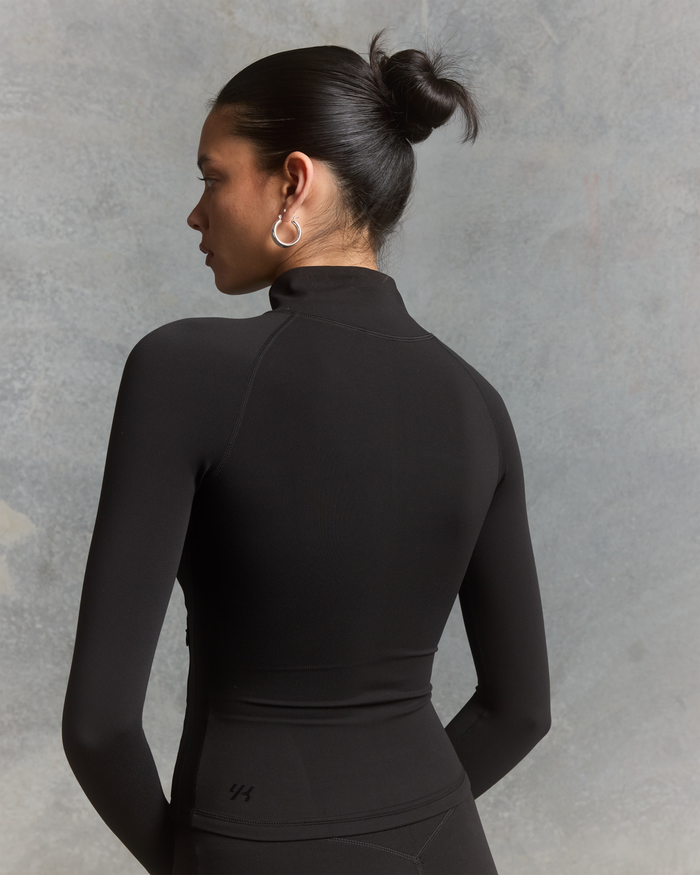 YK Move Sculpt Zip Jacket | Black