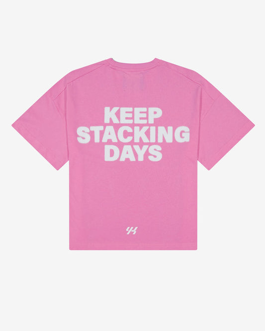 YK Move Stacking Days Tee | Pink