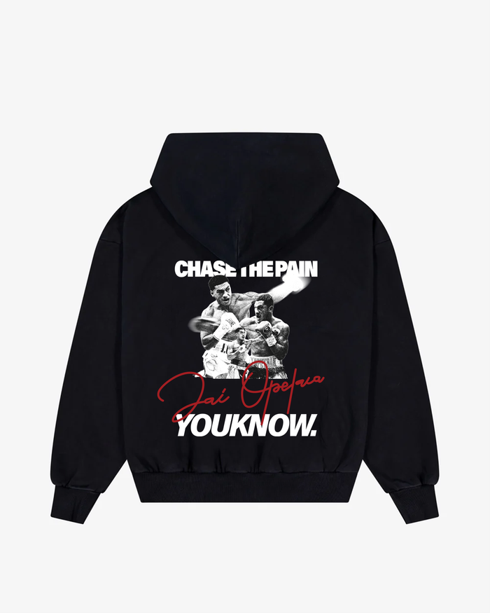 YK x Jai Chase the Pain Hoodie | Black