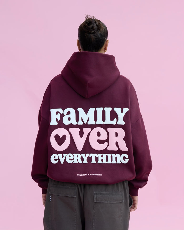 YK x Steedmans Hoodie | Burgundy