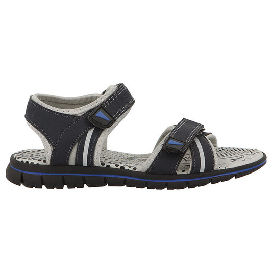 Youth Steve Quarter Strap Sandals Navy Grey Multi